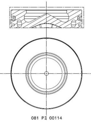 MAHLE 081 PI 00114 001 Piston