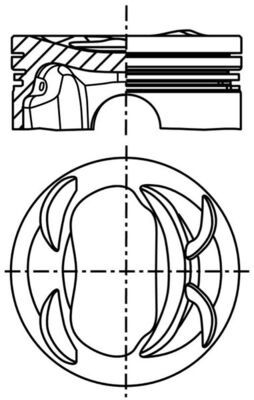 MAHLE 081 PI 00128 000 Piston