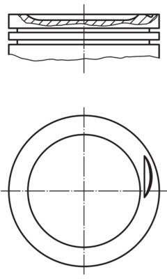 MAHLE 082 54 00 Piston