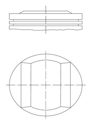MAHLE 082 77 00 Piston