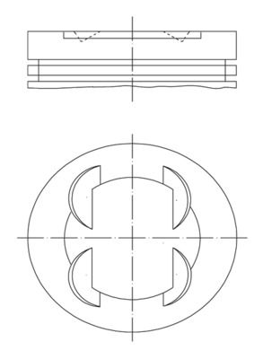 MAHLE 083 01 00 Piston