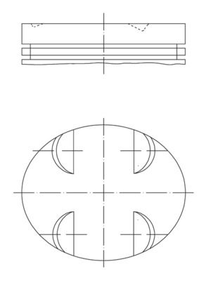 Piston MAHLE 083 09 01