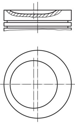 MAHLE 083 14 00 Piston