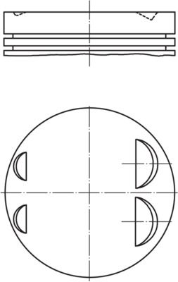 MAHLE 083 19 00 Piston