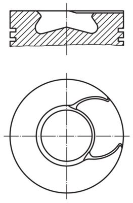 MAHLE 213 66 00 Piston