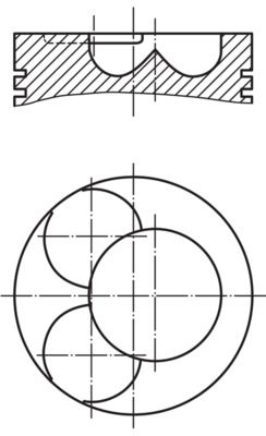Piston MAHLE 227 33 30