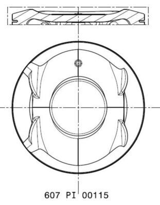 MAHLE 607 PI 00115 002 Piston