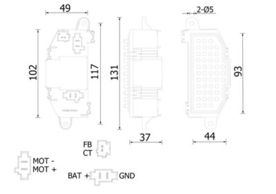 Regulator, interior blower MAHLE ABR 118 000S
