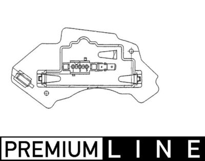 Regulator, interior blower MAHLE ABR 28 000P