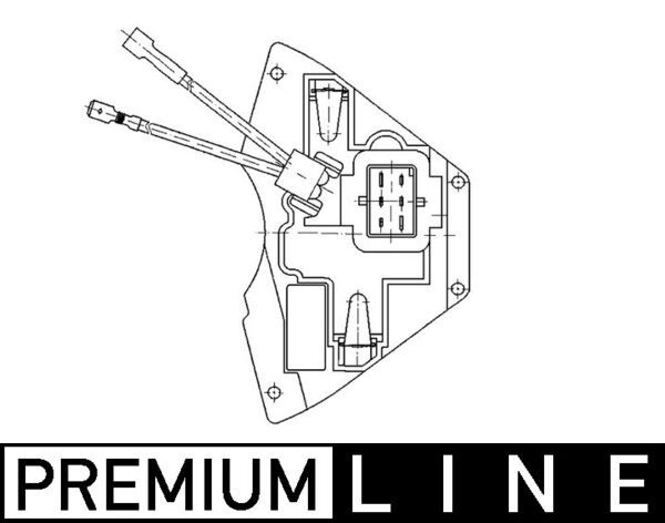MAHLE ABR 31 000P Regulator, interior blower