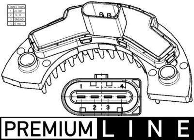 Regulator, interior blower MAHLE ABR 9 000P
