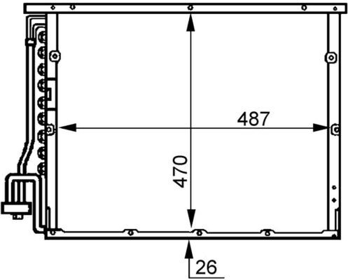 MAHLE AC 179 000S Condenser, air conditioning