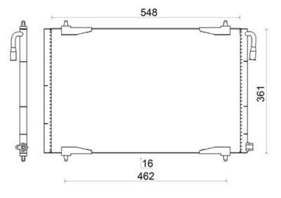 Condenser, air conditioning MAHLE AC 220 001S