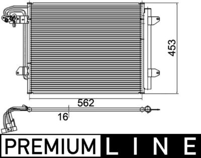 Condenser, air conditioning MAHLE AC 325 000P