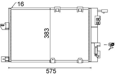 Condenser, air conditioning MAHLE AC 339 000S