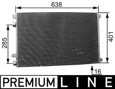 Condenser, air conditioning MAHLE AC 360 000P