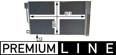 Condenser, air conditioning MAHLE AC 367 000P