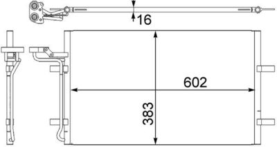 Condenser, air conditioning MAHLE AC 410 001S