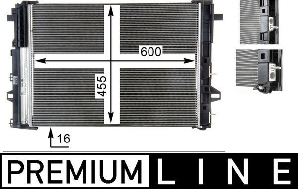 MAHLE AC 446 000P Condenser, air conditioning