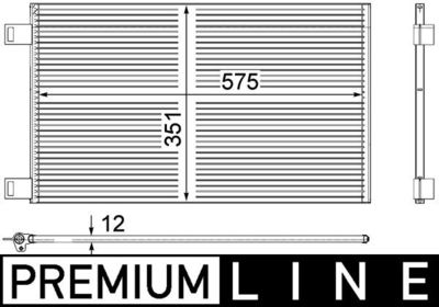 Condenser, air conditioning MAHLE AC 569 000P