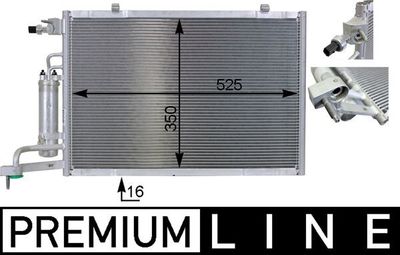 Condenser, air conditioning MAHLE AC 7 000P