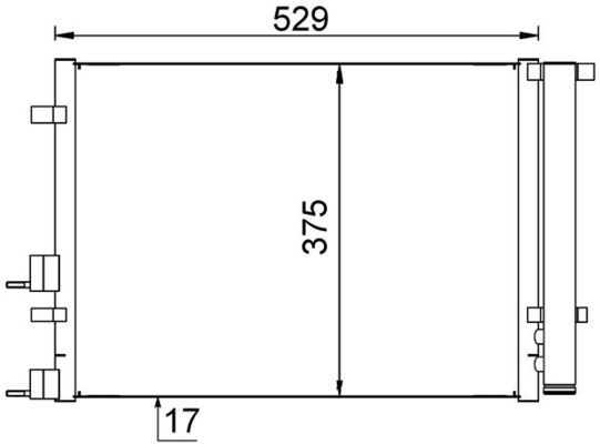 MAHLE AC 706 000S Condenser, air conditioning