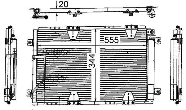 MAHLE AC 713 000S Condenser, air conditioning