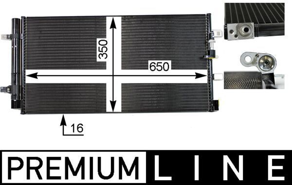MAHLE AC 738 000P Condenser, air conditioning