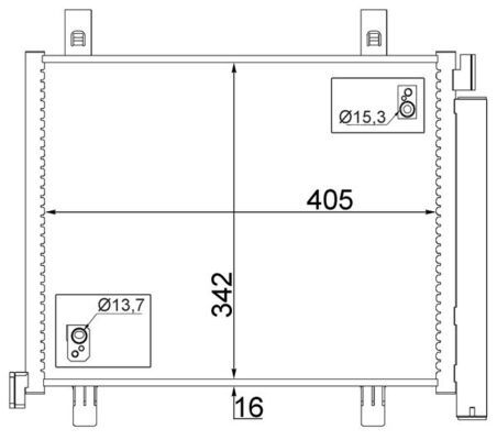 MAHLE AC 747 000S Condenser, air conditioning