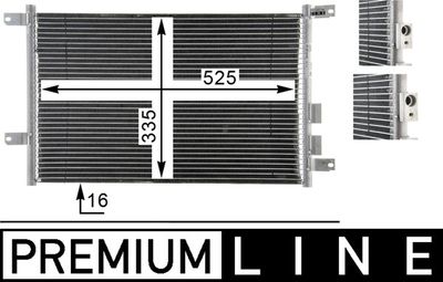 Condenser, air conditioning MAHLE AC 804 000P