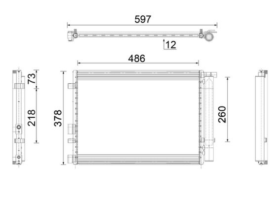 MAHLE AC 916 000P Condenser, air conditioning