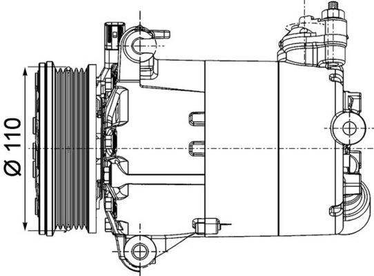 MAHLE ACP 1357 000P Compressor, air conditioning