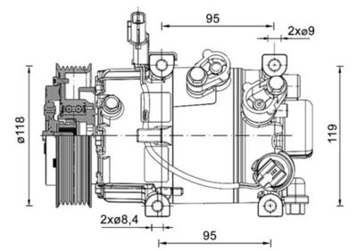 Compressor, air conditioning MAHLE ACP 1463 000P