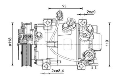Compressor, air conditioning MAHLE ACP 1466 000P