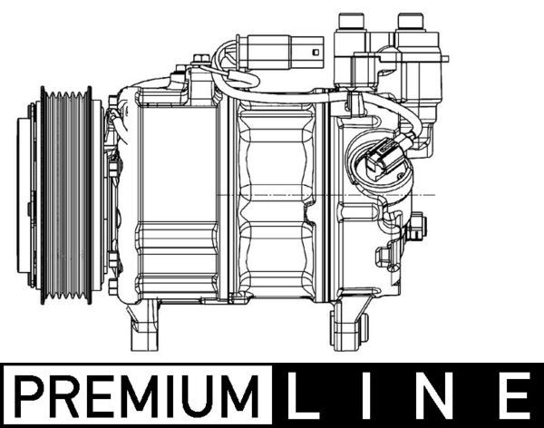 MAHLE ACP 599 000P Compressor, air conditioning