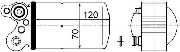 MAHLE AD 101 000S Dryer, air conditioning
