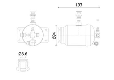 Dryer, air conditioning MAHLE AD 326 000S