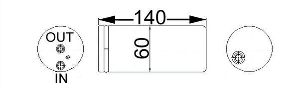 MAHLE AD 65 000S Dryer, air conditioning