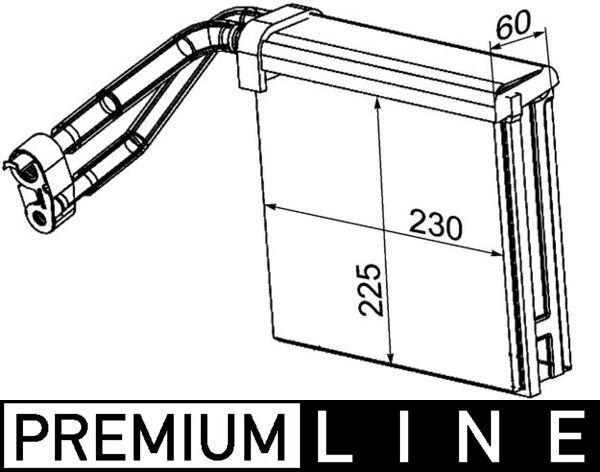 MAHLE AE 95 000P Evaporator, air conditioning