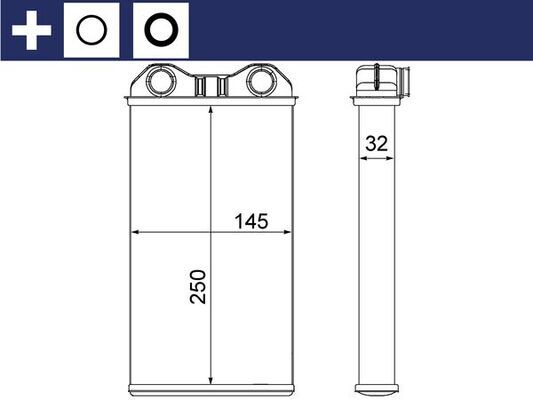 MAHLE AH 14 000S Heat Exchanger, interior heating