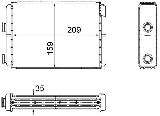 MAHLE AH 60 000S Heat Exchanger, interior heating