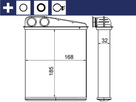 MAHLE AH 8 000S Heat Exchanger, interior heating