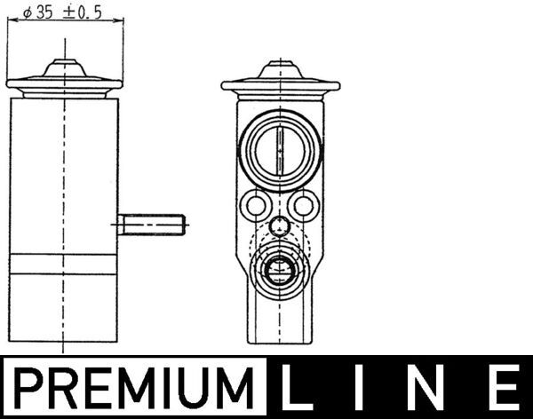 MAHLE AVE 89 000P Expansion Valve, air conditioning