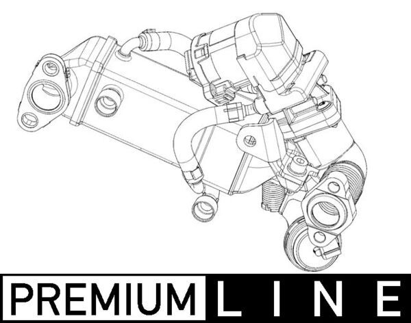 MAHLE CE 10 000P Cooler, exhaust gas recirculation
