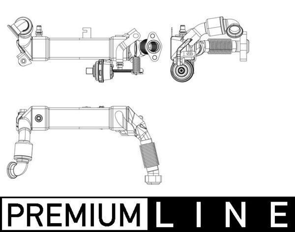 MAHLE CE 16 001P Cooler, exhaust gas recirculation