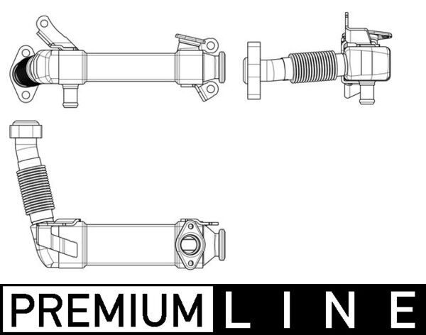 MAHLE CE 17 000P Cooler, exhaust gas recirculation