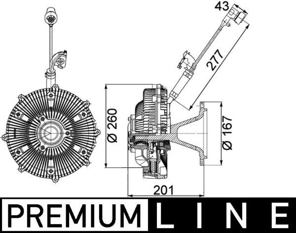 MAHLE CFC 115 000P Clutch, radiator fan