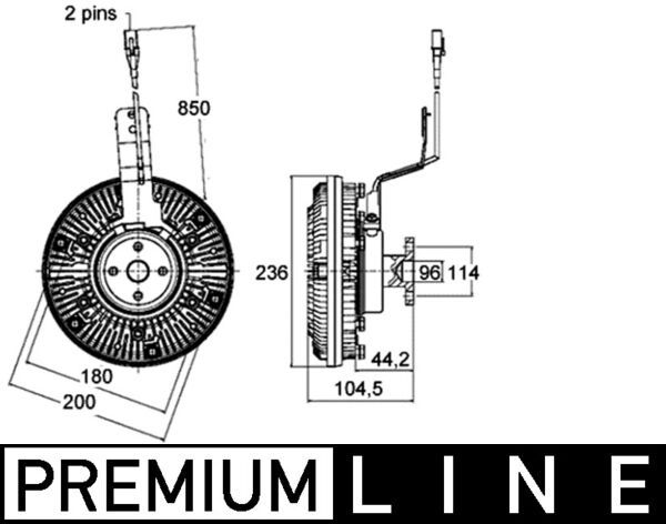 MAHLE CFC 138 000P Clutch, radiator fan