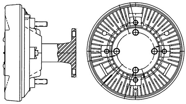MAHLE CFC 204 000P Clutch, radiator fan