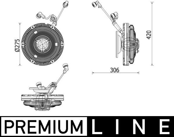 MAHLE CFC 259 000P Clutch, radiator fan